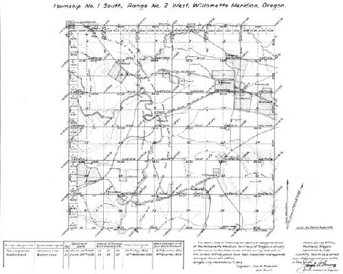 1852 Historic Survey of Cooper Mountain